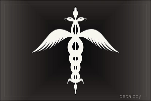 Medical Fleur De Lis Car Decal