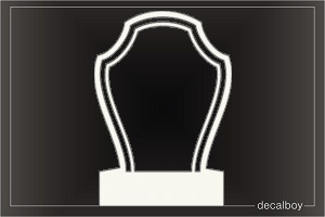 Memorial Gravestone Tombstone Car Decal