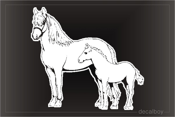 Morgan Horse Window Decal