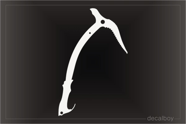 Mountain Climbing Axe Decal