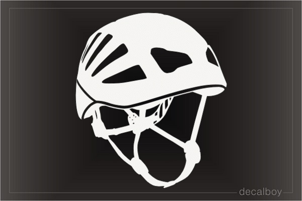 Mountain Climbing Helmet Decal