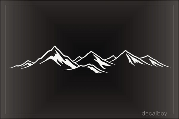 Mountain Range Decal