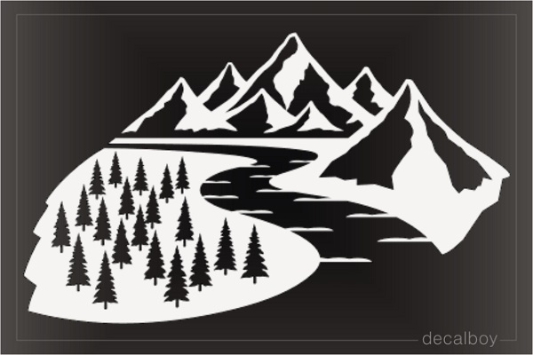 Mountain River Decal