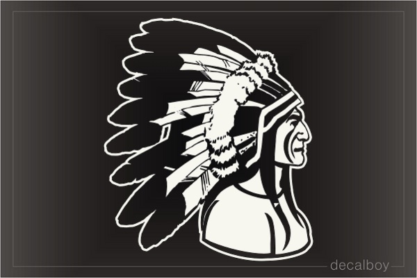 Native American Indian Tribe Car Window Decal