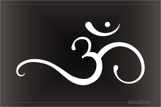 Om Devanagari Sign Decal