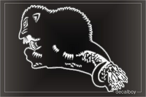 Opossum Marsupial Window Decal