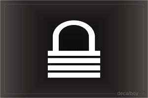 Padlock Decal