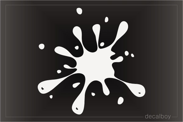 Paint Splatter Art Decal