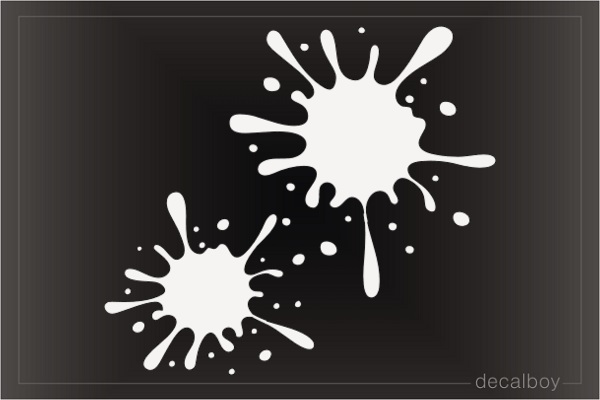 Paint Splatters Decal