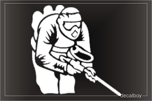 Paintball Shooter Car Window Decal