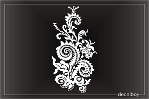 Paisley Window Decal