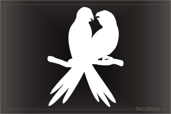 Parakeet Love Decal