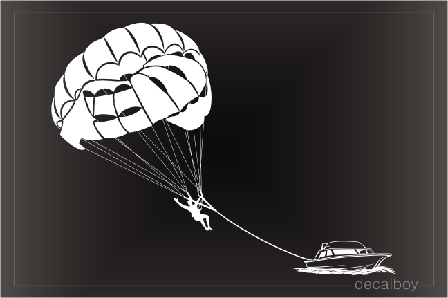 Parasailing Parascending Water Parachute Decal