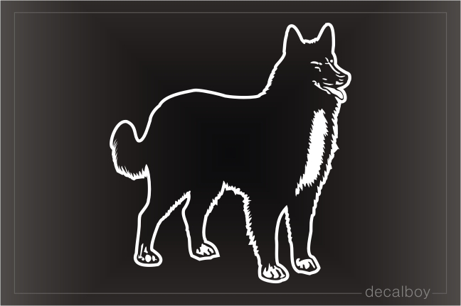 Pastor Belga Belgian Shepherd Dog Car Window Decal