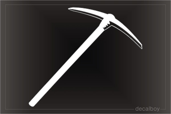 Pickaxe Tool Car Decal