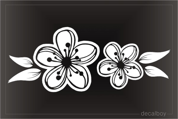 Plum Flower Decal