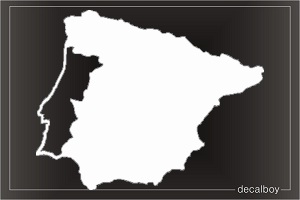 Portugal Map Car Decal