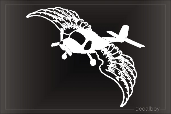 Private Pilot Angel Wings Car Decal