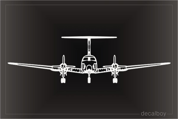 Propeller Jet Plane Decal