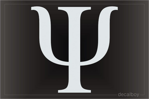 Psi Psychology Psychiatry Parapsychology Symbol Decal