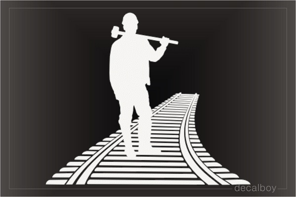 Railway Worker Decal