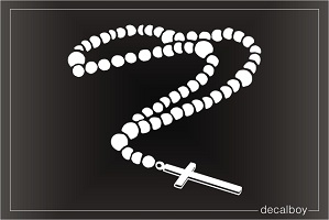 Rosary Window Decal