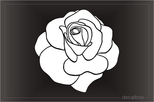 Rose Flower Head Decal