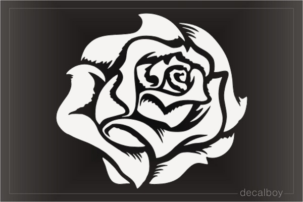 Rose Head Decal