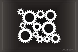 Rotating Gears Decal