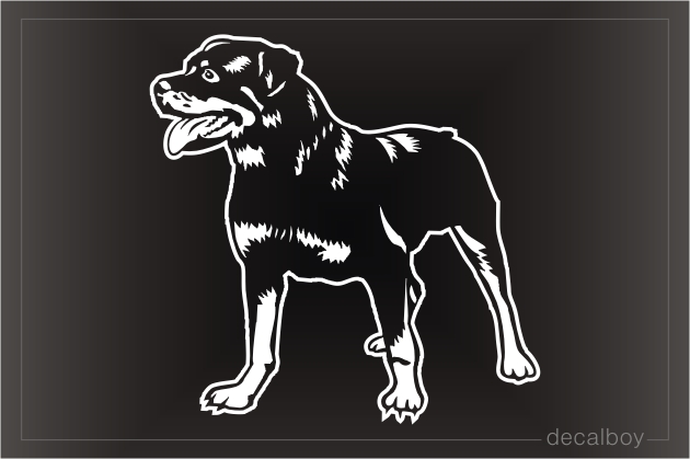 Rottweiler Window Decal