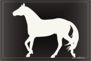 Running Sorrel Quarter Horse Decal