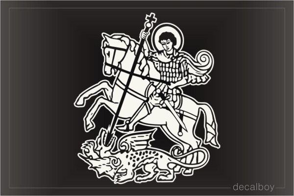 Saint George Window Decal