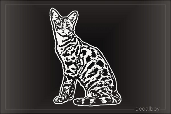 Savannah Cat Decal