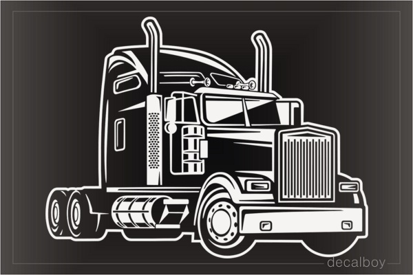 Semi Truck 10 Wheeler Decal