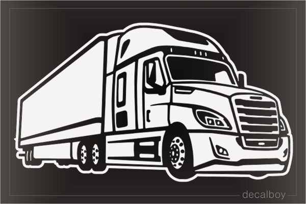 Semi Truck Eighteen Wheelers Decal