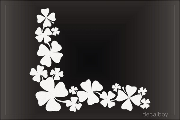 Shamrock Clover Leaf Window Decal