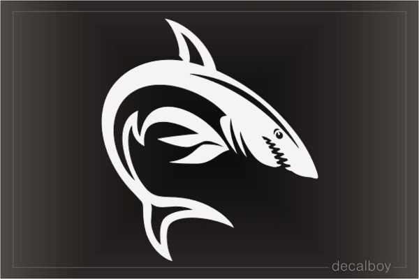 Shark Silhouette Decal