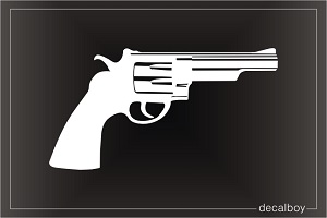 Six Shooter Pistol Car Decal