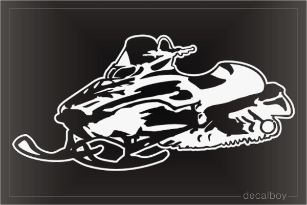 Snowmobile Ski Doo Window Decal