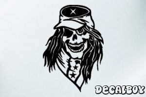 Skull 99884 Car Window Decal