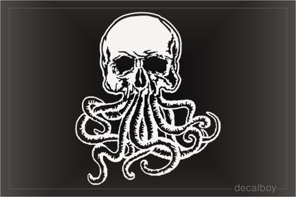 Skull Octopus Window Decal