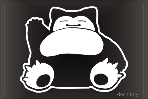 Snorlax Car Window Decal