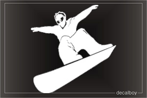 Snowboarding Free Style Window Decal