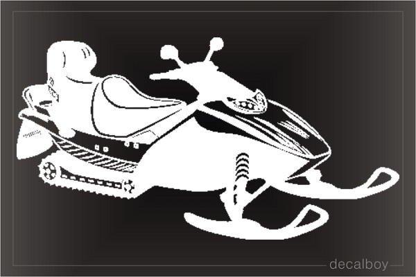 Snowmobile Ski Sled Quad Window Decal