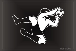 Soccer Goalie Window Decal