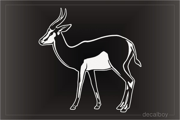 Springbok Antelope African Safari Hunting Decal