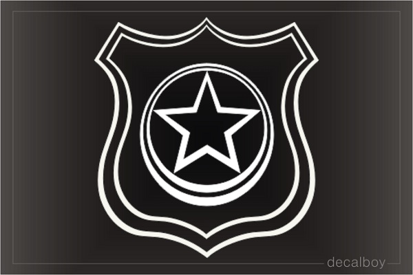 Star Badge Car Decal