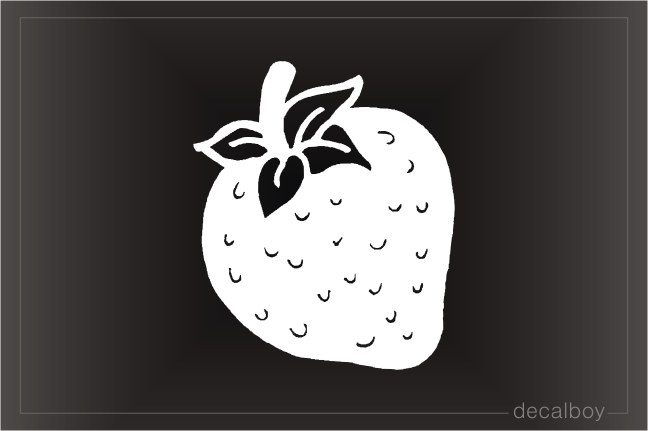 Strawberry Nectarine Car Window Decal