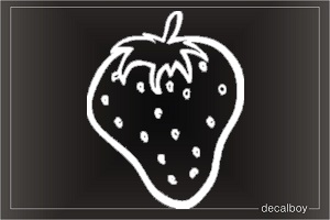 Strawberry 24 Car Window Decal