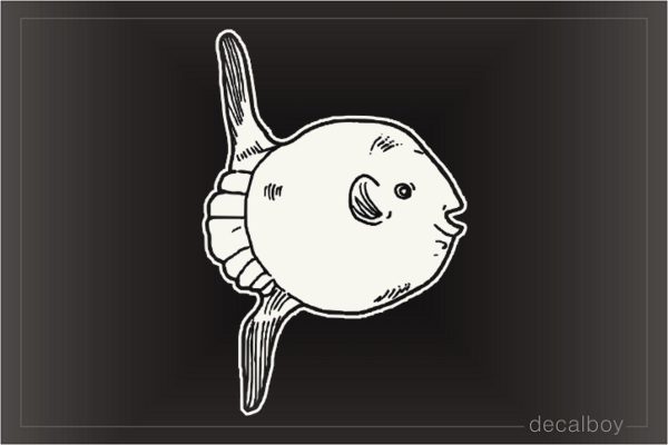 Sun Fish Car Window Decal